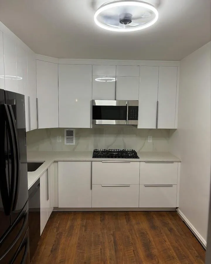 Renovated kitchen with quartz countertops in Hampden